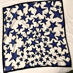 Marc Jacobs silk scarf - blue stars